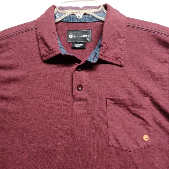Billabong Short Sleeve Polo Shirt Men's Sz L - Picture 2 of 7